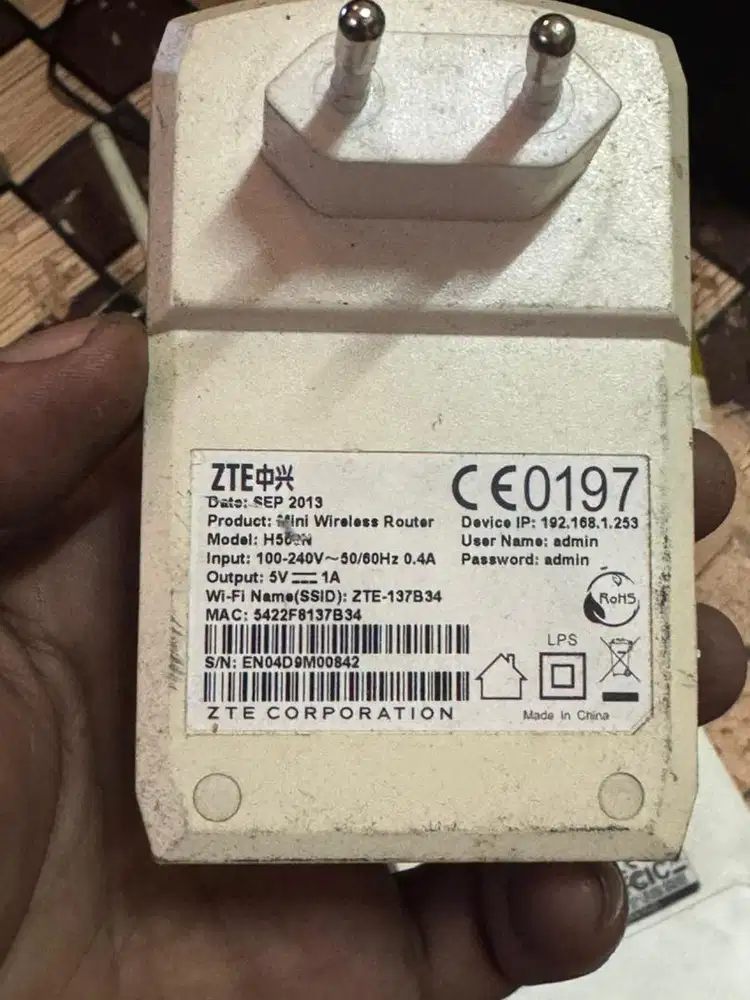 Wifi zte mini h560 universal wireless router+ repeter exstender.