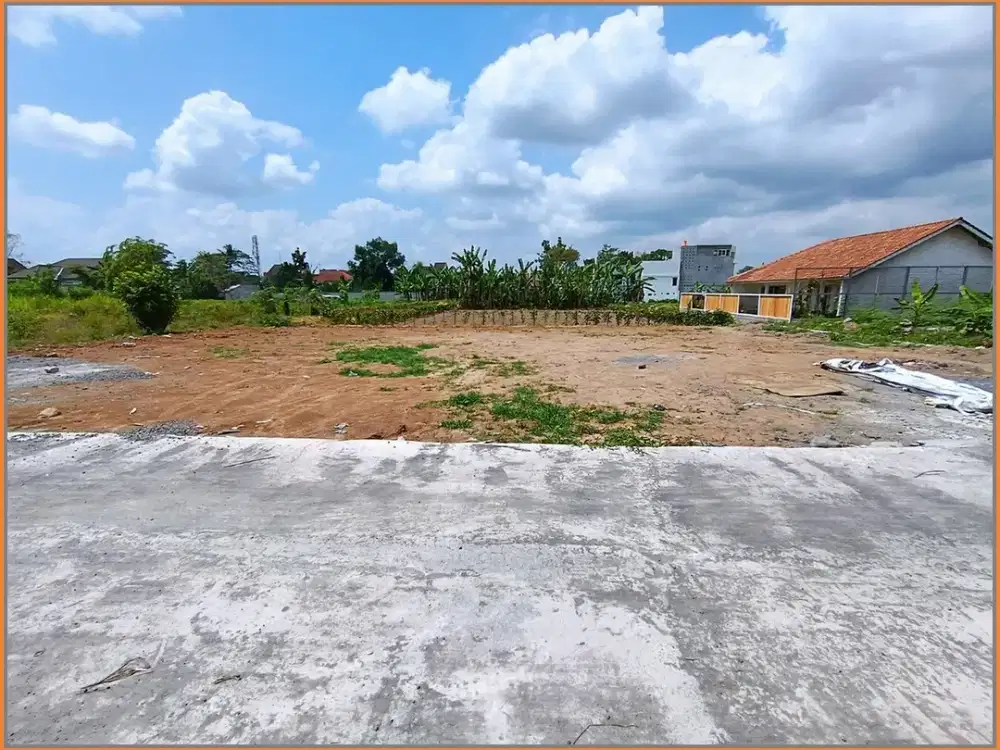 Utara Perum Candi Indah, Tanah SHM Siap Bangun Jogja