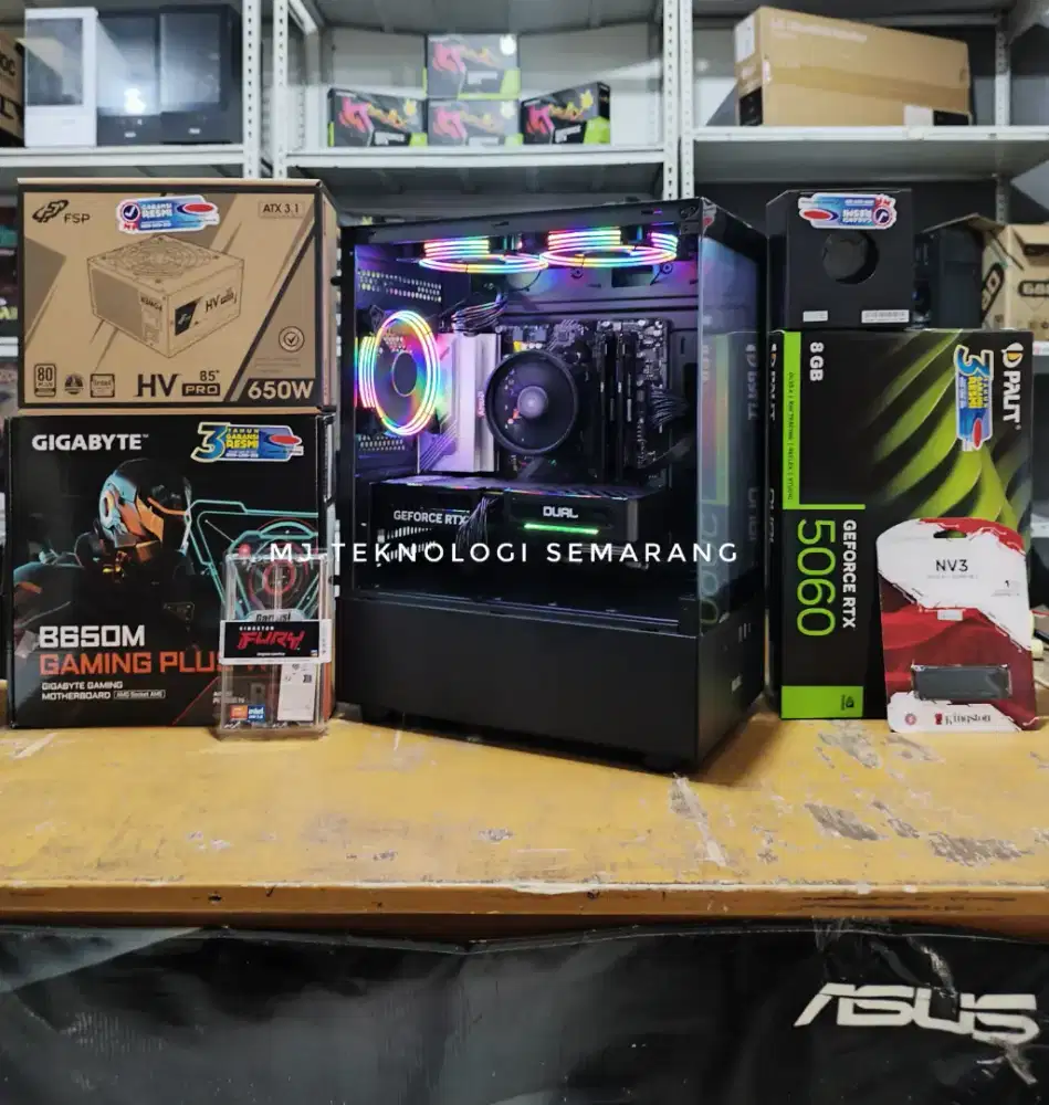 PC GAMING EDITING RENDERING RYZEN 5 7500F | NVIDIA RTX 5060 8GB DDR7|