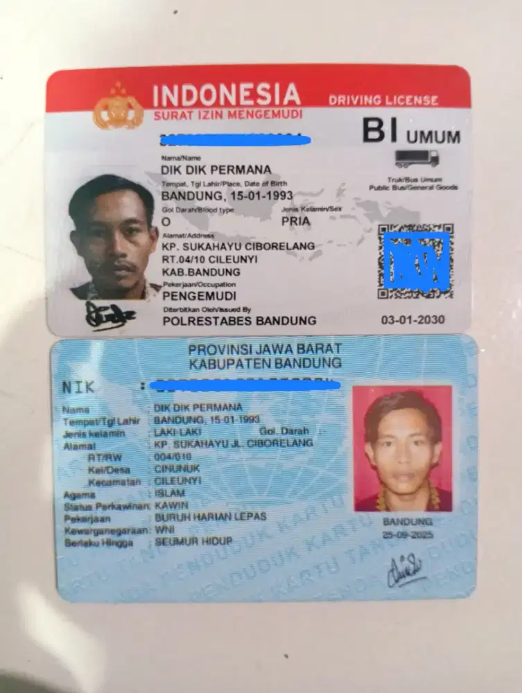 Driver Truk Sim B1 Umum