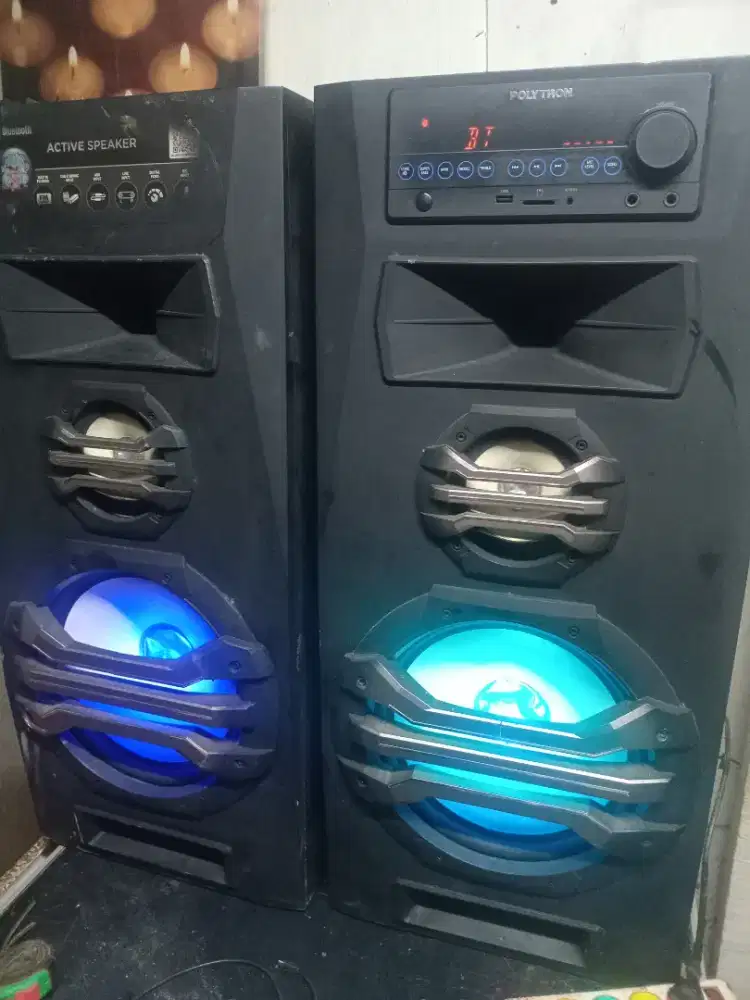 Speaker akrif bloetooth 12 inch polytron tipe: pas 2A15 ori,normal