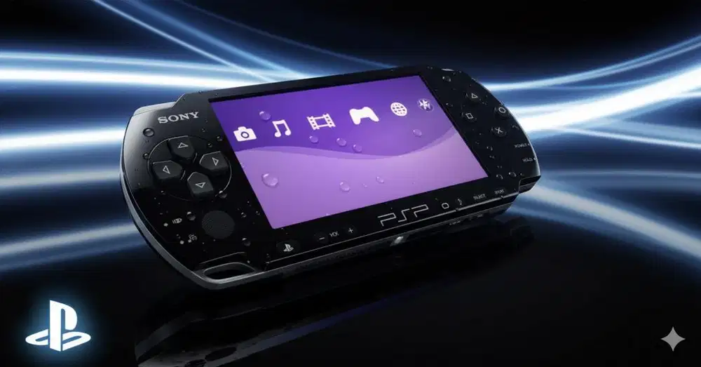 psp 2 playstation warna black