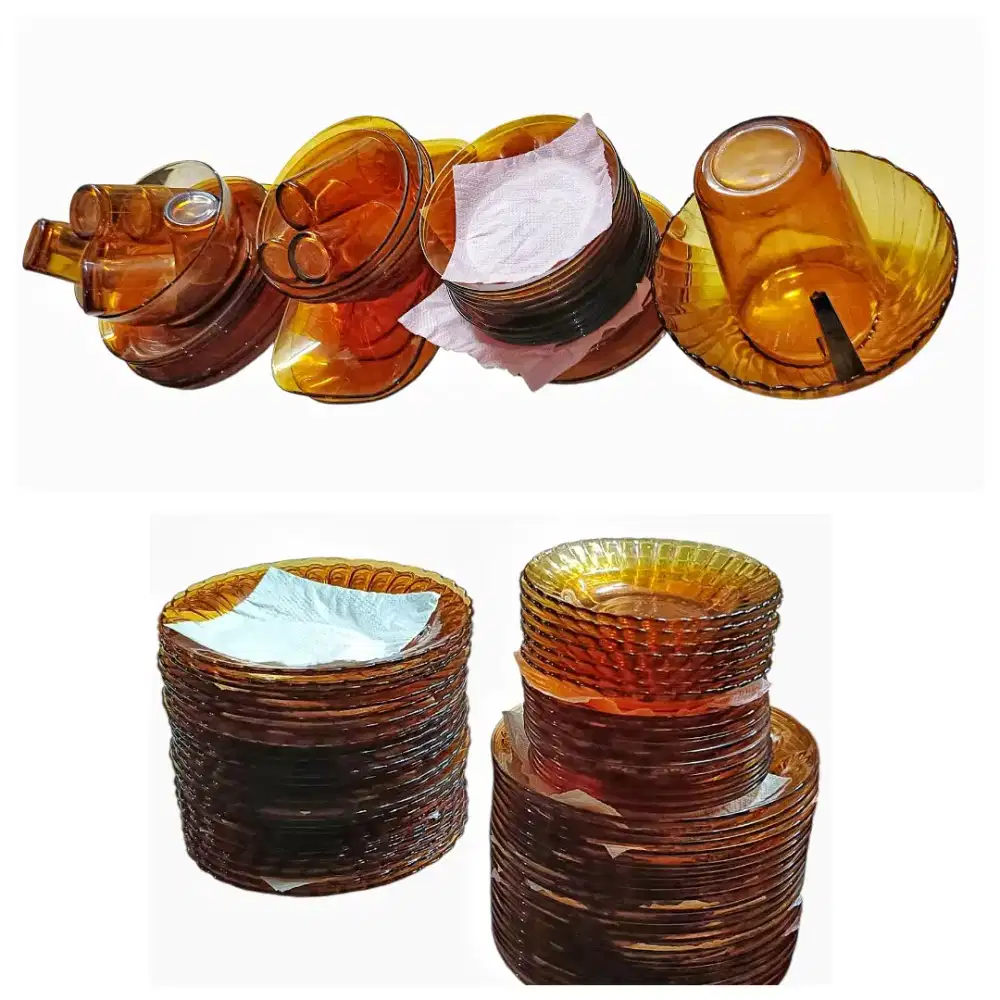 103 buah piring gelas mangkok kedaung  (1 set)