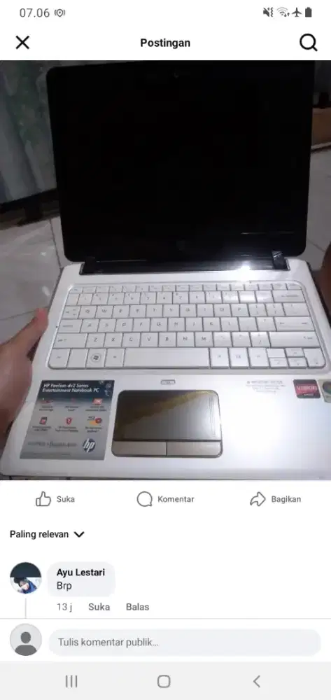 Notebook HP Pavilion DV2