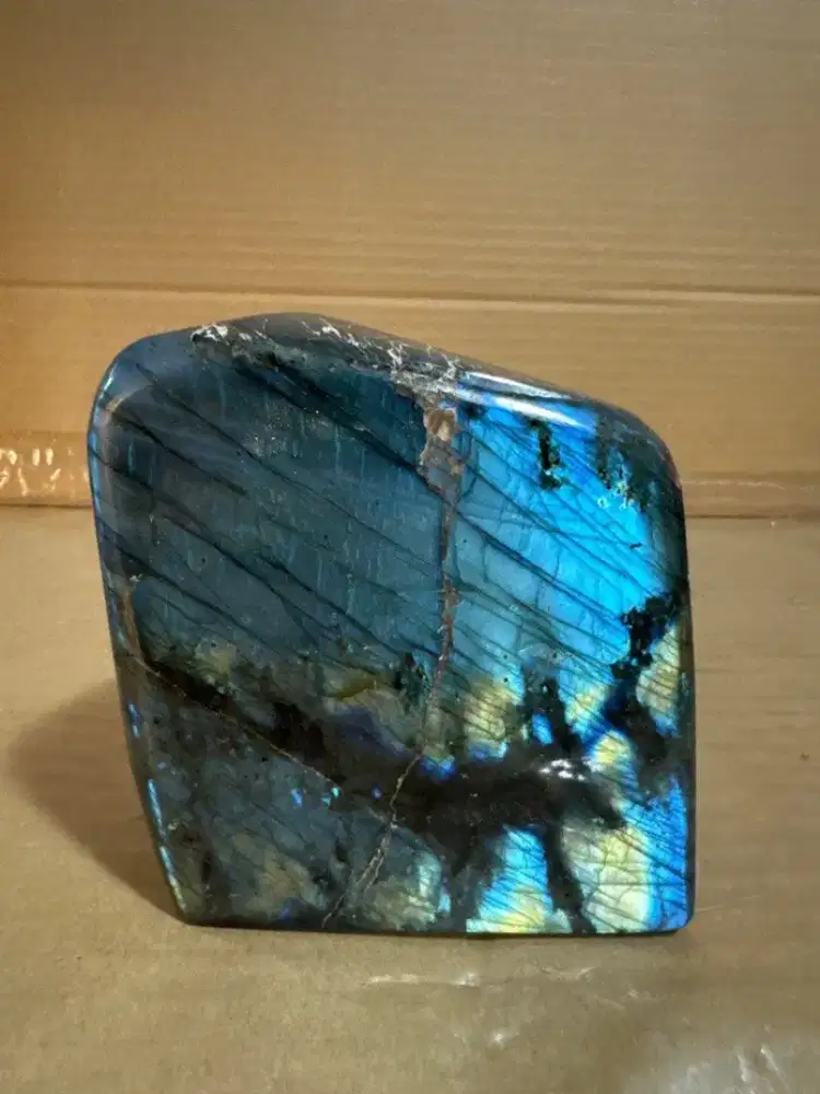Labradorite Batu Mineral Kristal Stone