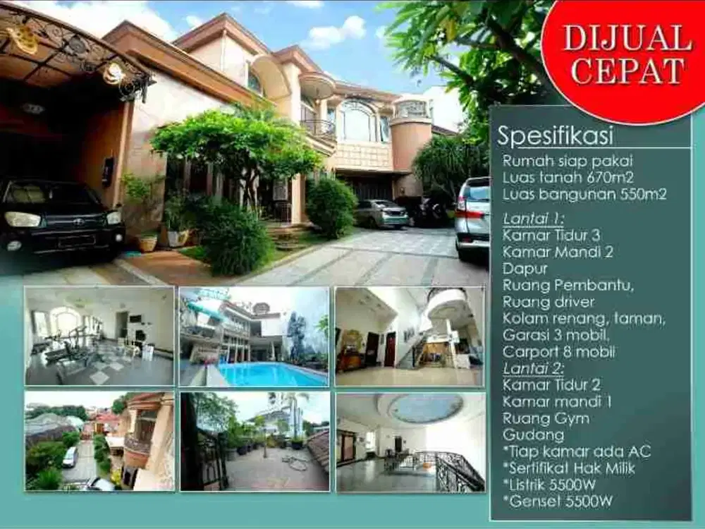 Banting Harga Paling Murah Rumah Besar Mewah Selangkah Dari AKPOL dan RS Bhayangkara Semarang