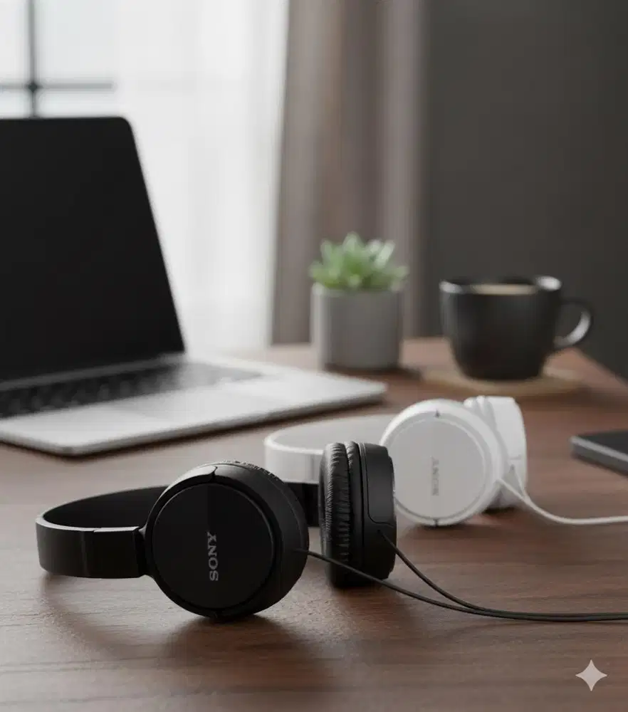 Sony white mdr zx110 ap