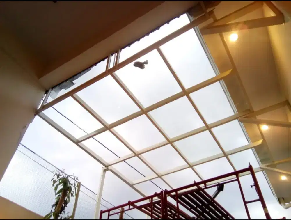 Kanopi Kaca Canopy Transparan