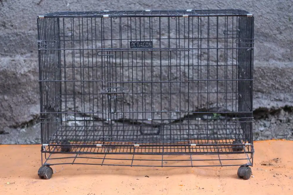 kandang kucing anjing Oktagon 90 x 60 x 70 Roda
