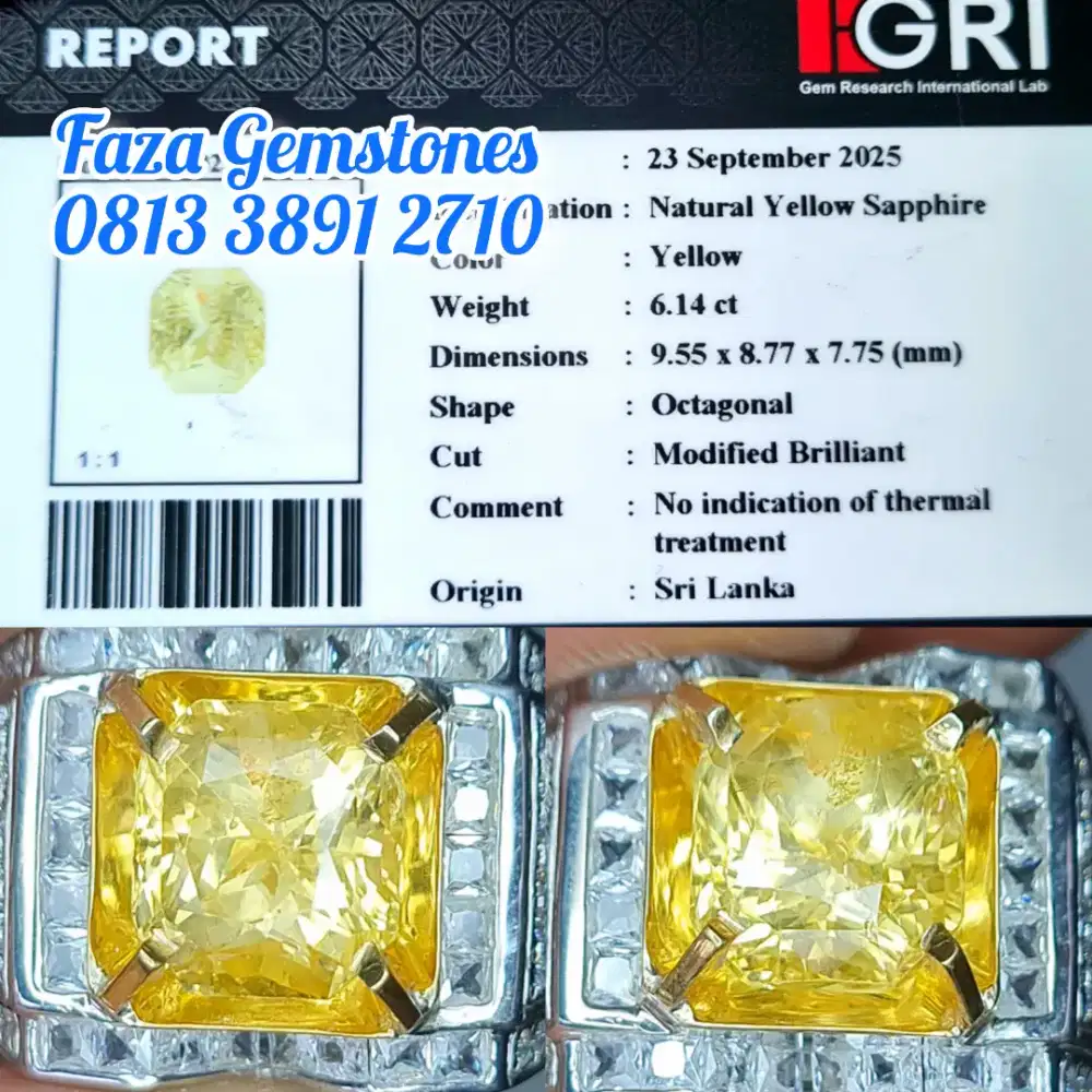 HQ No Heated Yellow Sapphire Srilanka Blink blink Sparkling Luster