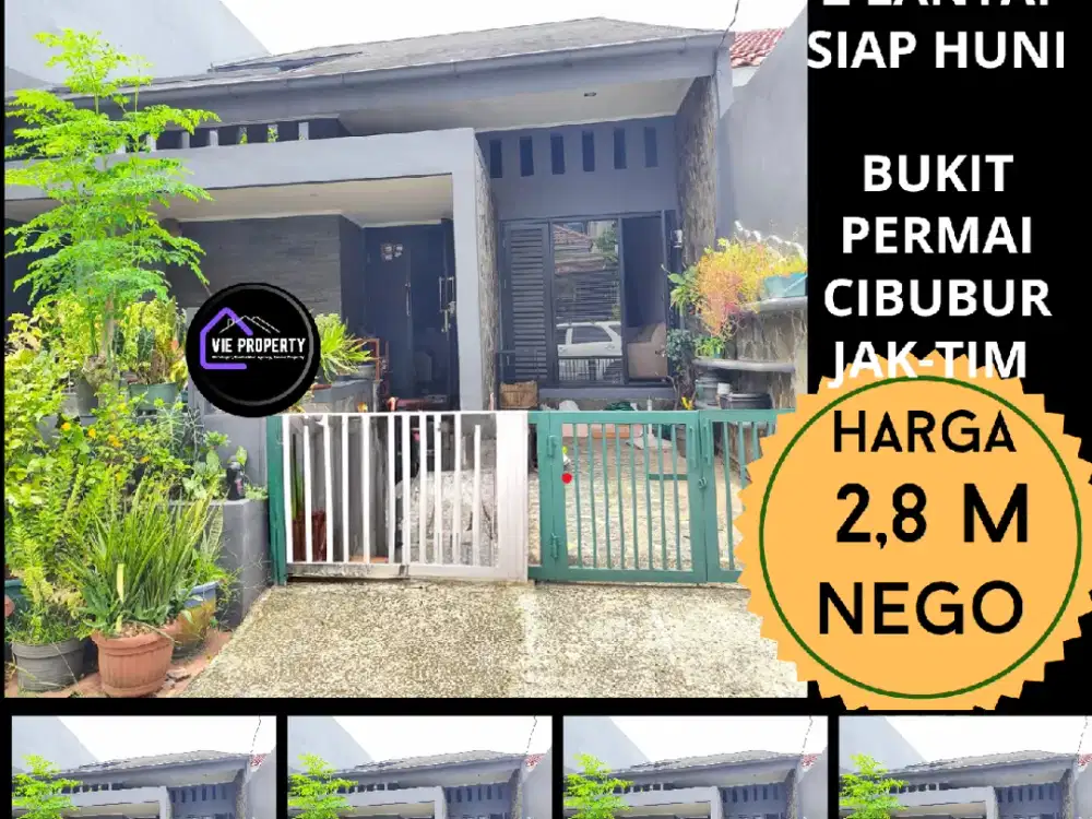 Dijual murah rumah 2 lantai siap huni di Bukit Permai Cibubur