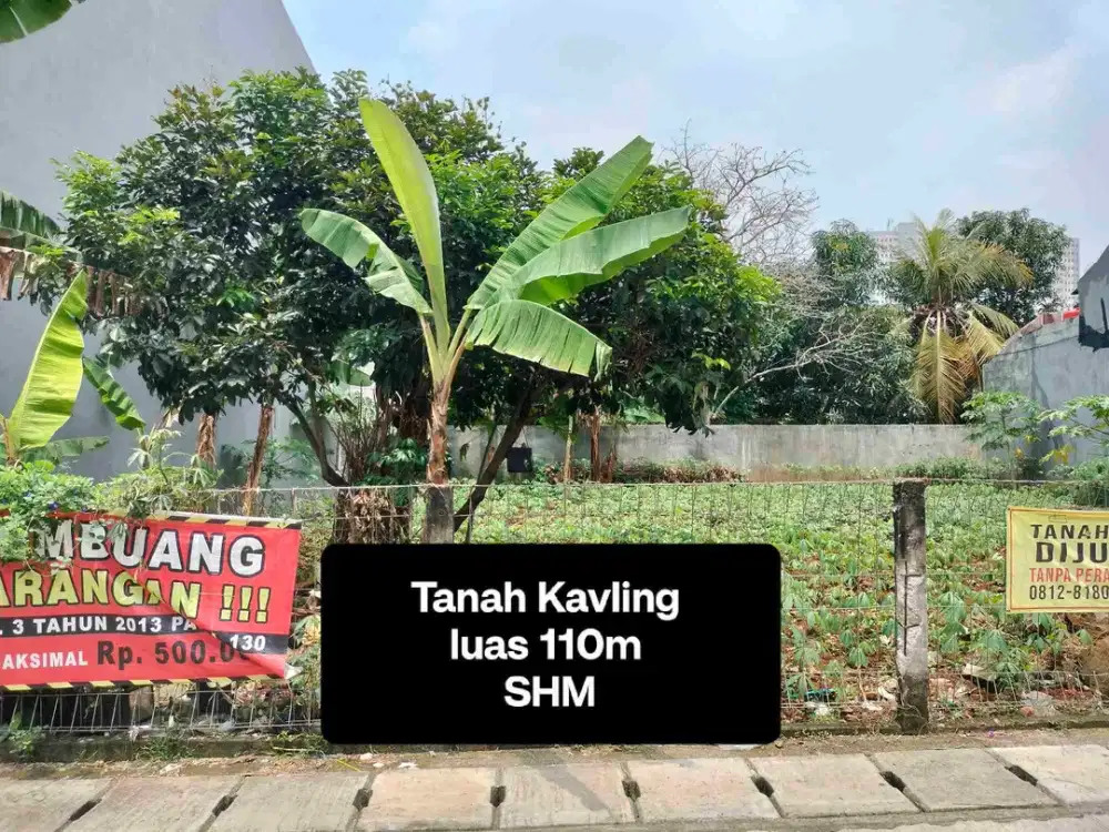Tanah Kavling 110m di Cibubur Jakarta