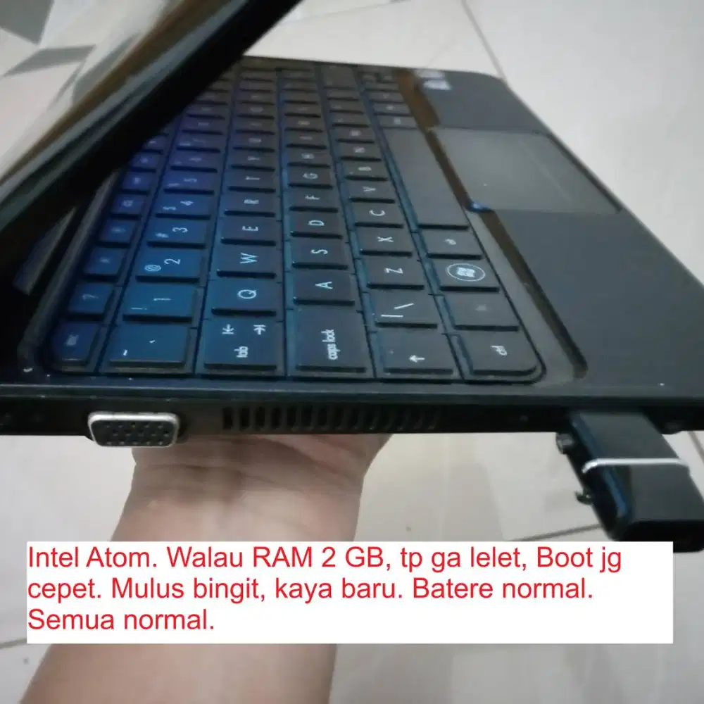 mulus pisan, no minus, netbuk RAM 2GB