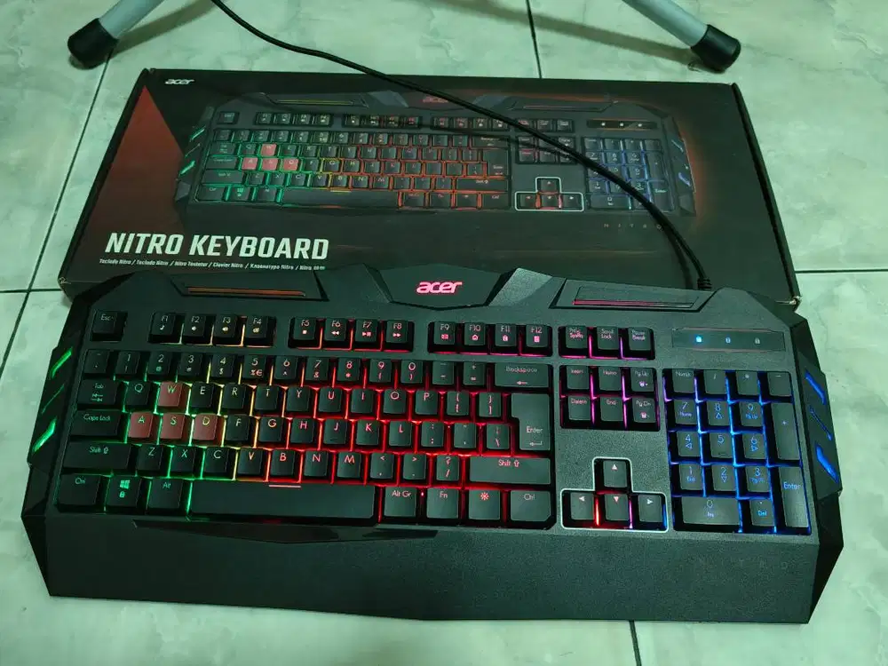 Acer Predator Nitro Gaming Keyboard NKB810 Fullset Second Like New