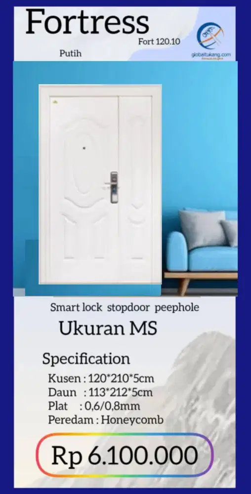 Jual Pintu baja berlimpah keindahan kota Padang