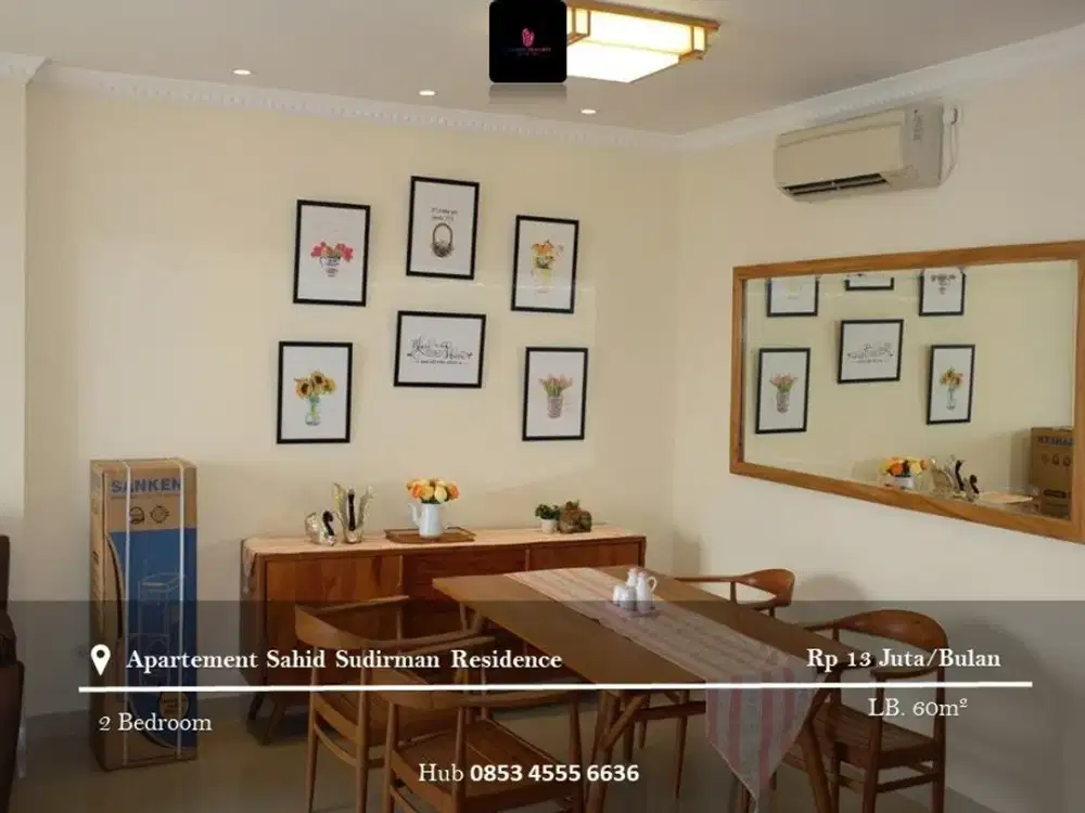 Disewakan Apartement Sahid Sudirman Residence High Floor 2BR Full Furnished