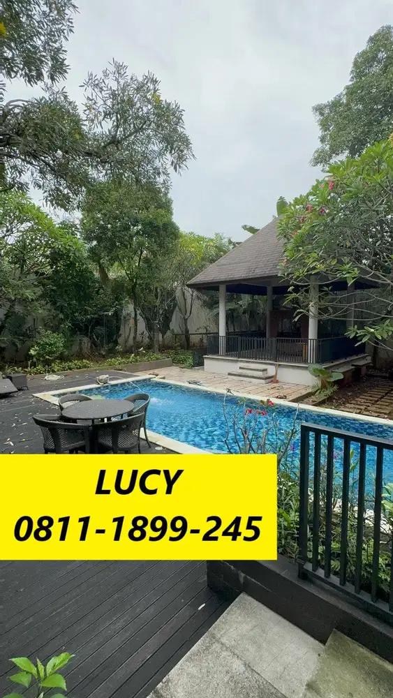Rumah Plus Swimming Pool Semi Furnished Area Permata Hijau 16231-FR