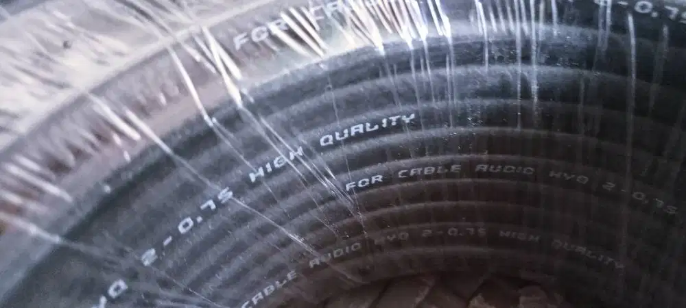 cable audio 2 x 0,75 serabut 50 Meter