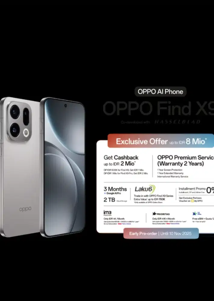 OPPO find x9 16/512 GB