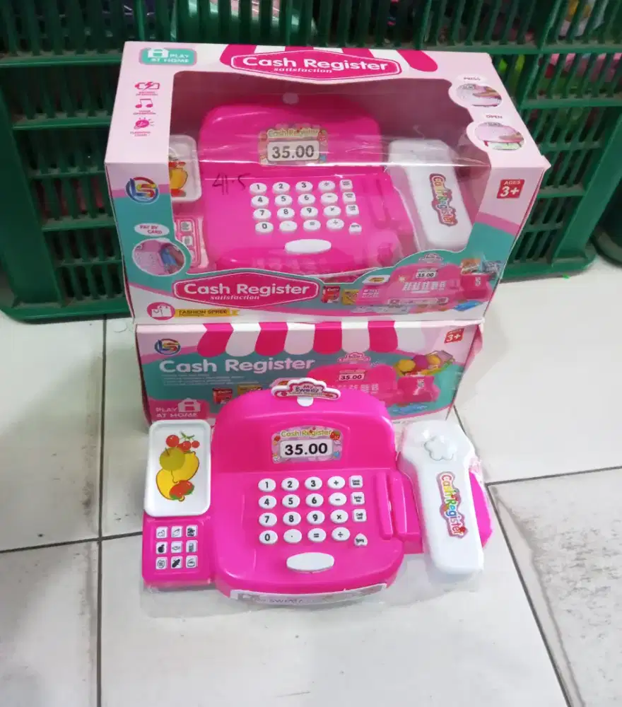Mainan anak kasir cash register baterai