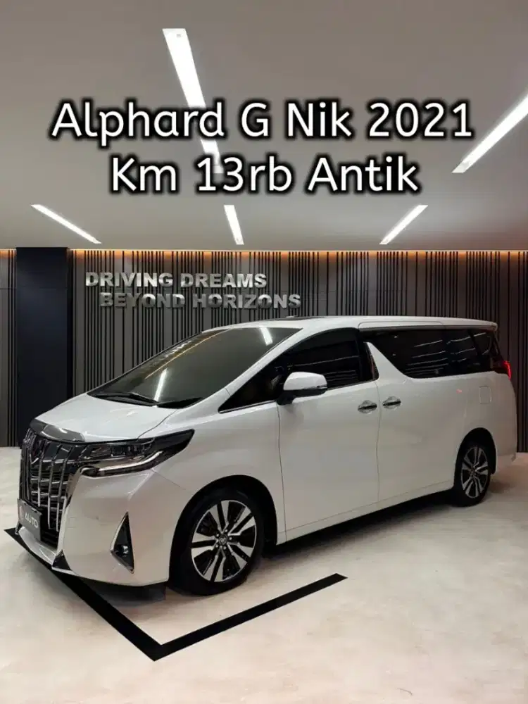 Toyota Alphard 2.5 G TSS ATPM 2022 Putih Nik 2021 B1431DFH Km13rb