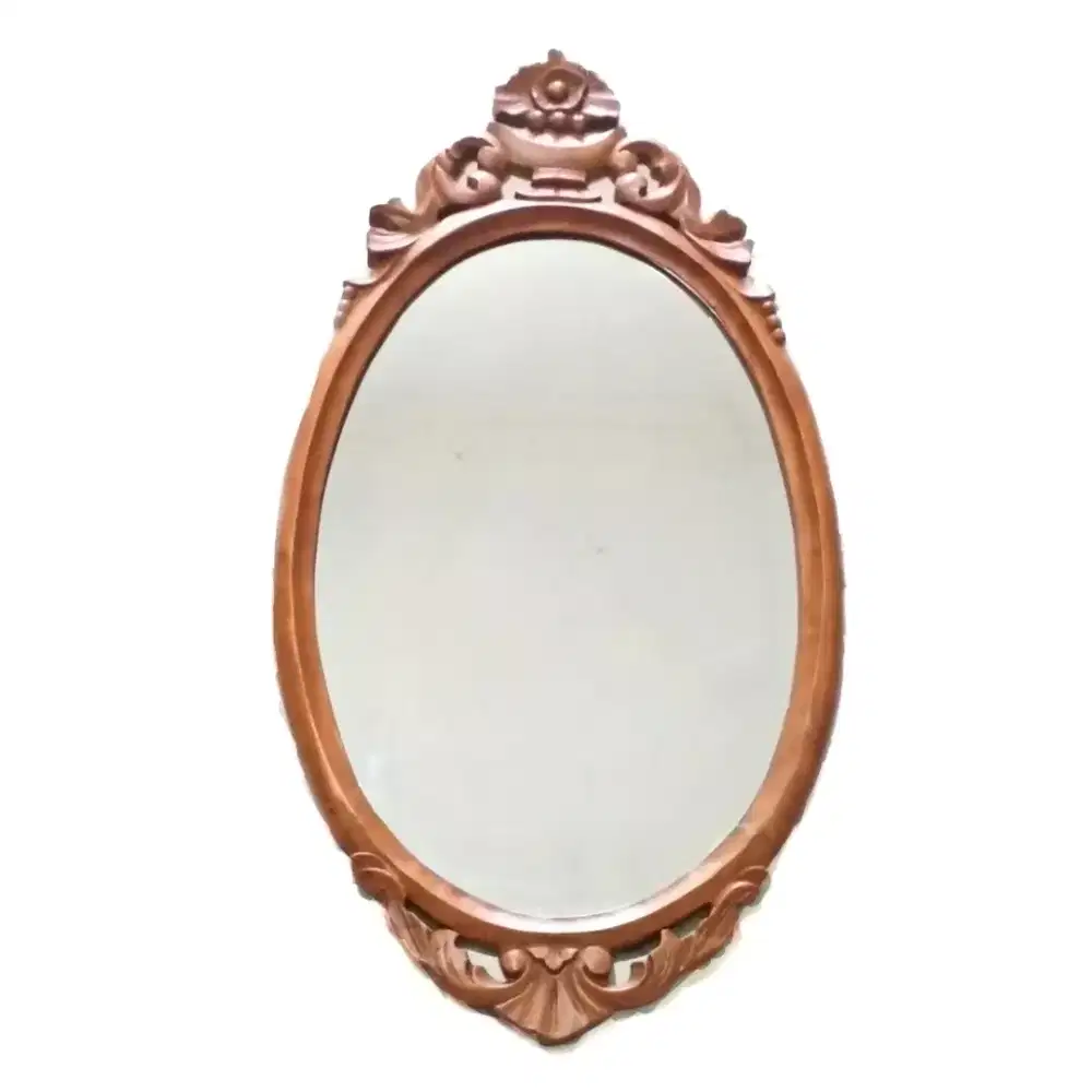 Kaca Cermin Rias Ukir Jati