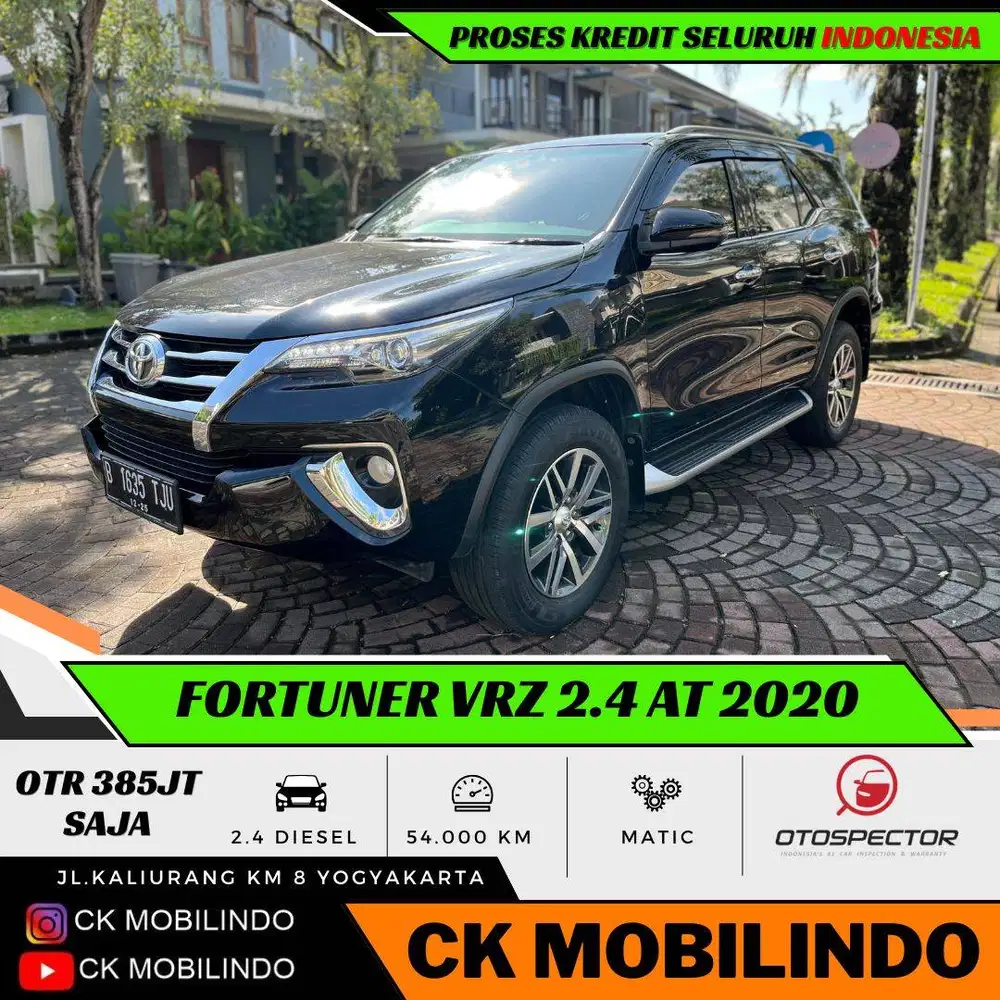 (Km54rb) Fortuner VRZ Matic 2020 Diesel ORISINIL Bisa Kredit