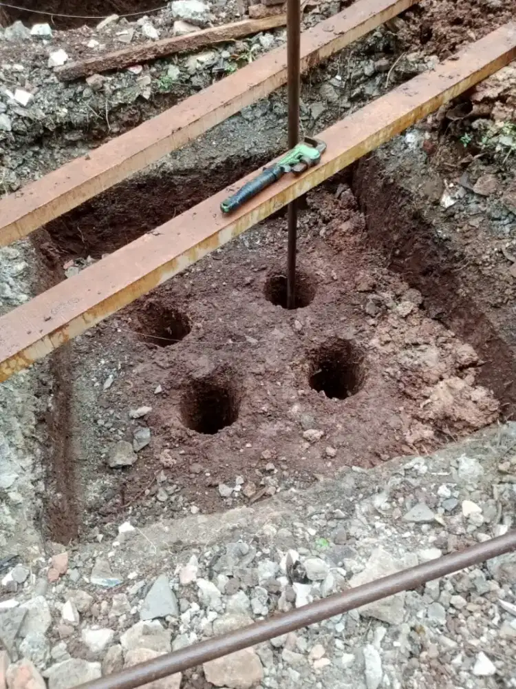 Bore pile straus pile bor pile stros pile