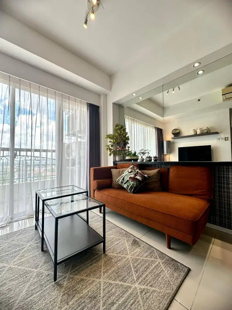 DISEWAKAN TAHUNAN BULANAN WATERPLACE RESIDENCE 2BR FURNISHED MODERN