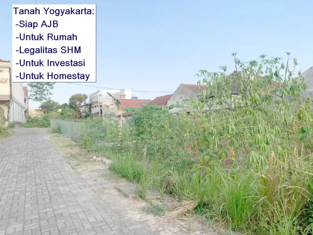 Tanah di Jl. Banteng Sleman Dekat Sekolah Al Azhar Untuk Rumah