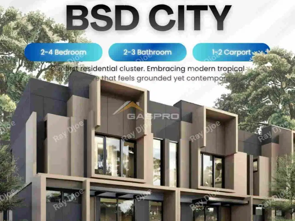Vireya Rumah baru murah modern  2 Lantai 3 Kamar Tidur Hanya Rp.1 Man & Tanpa Dp Di Kota BSD CITY Dekat Dengan Mall & Stasiun & Toll