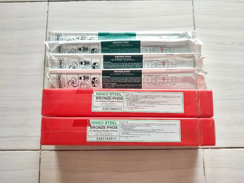 Dijual Kawat Las NIKOSTEEL BRONZE PHOS ECuSn-C ukuran 3.2MM