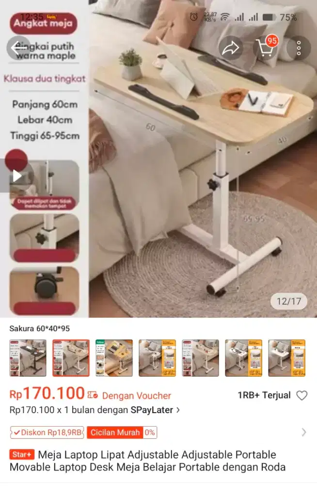 Meja Laptop ata Meja Makan di Ranjang