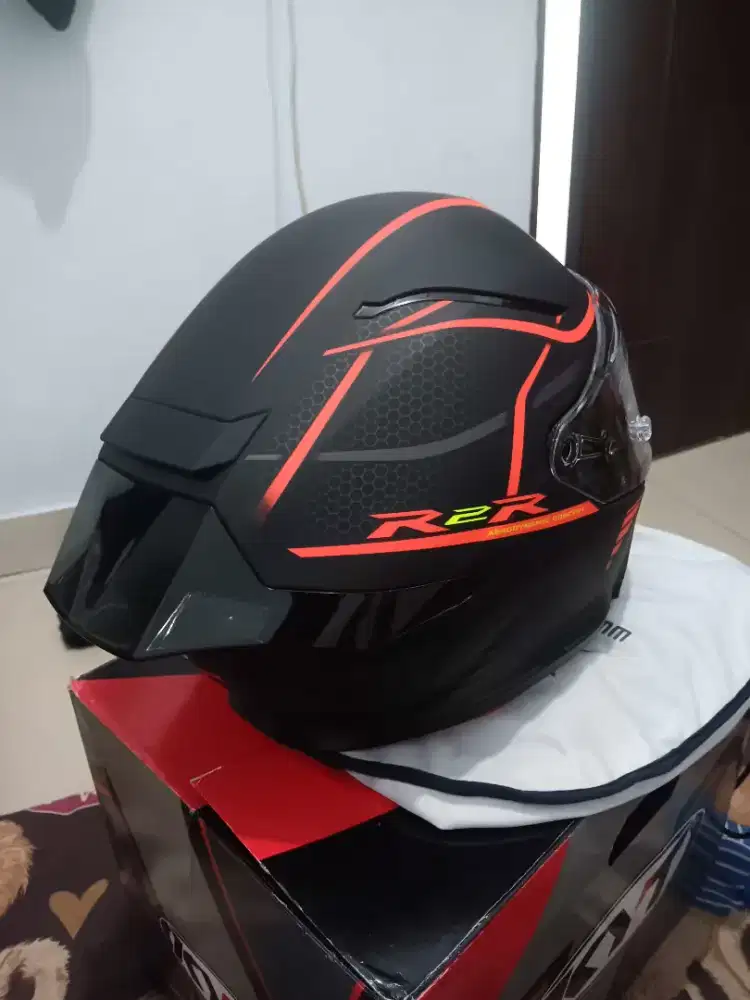 Helm kyt R2R baru Interkom V6 Plus