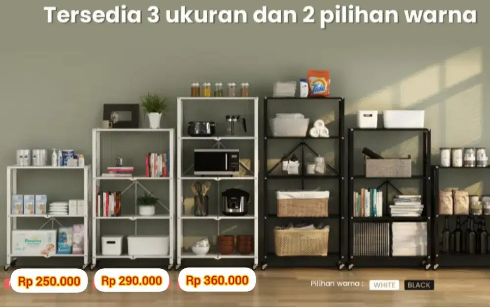 Berbagai Macam Rak Susun Besi Pira Home (Ars)