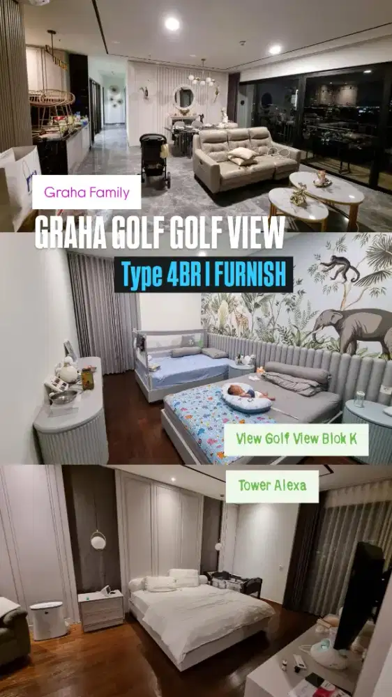 *DIJUAL APARTEMEN GRAHA GOLF GRAHA FAMILY