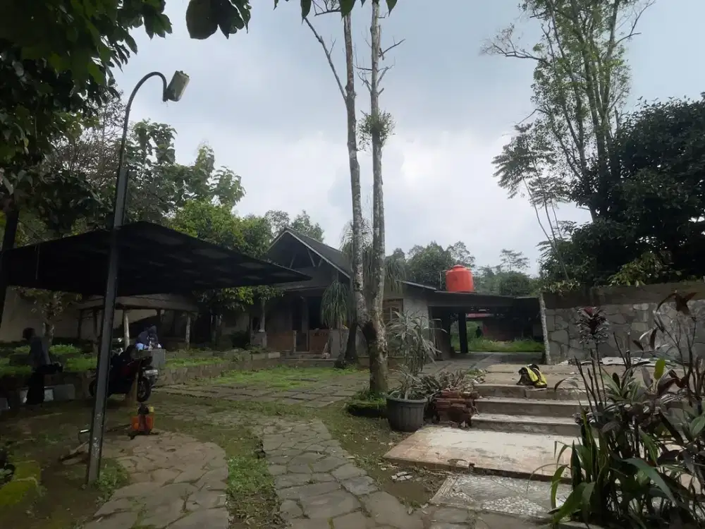 Villa + Kebun Durian dan Manggis Pinggir Jalan Raya Wanayasa Purwakart