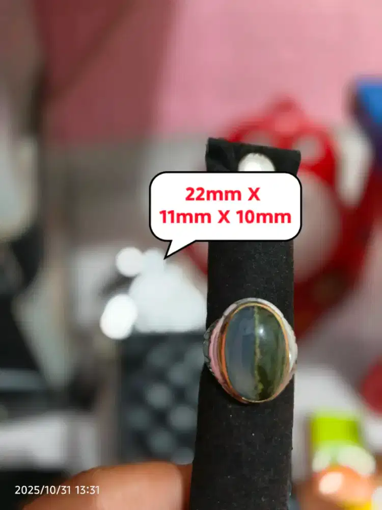 Cincin batu akik lumut