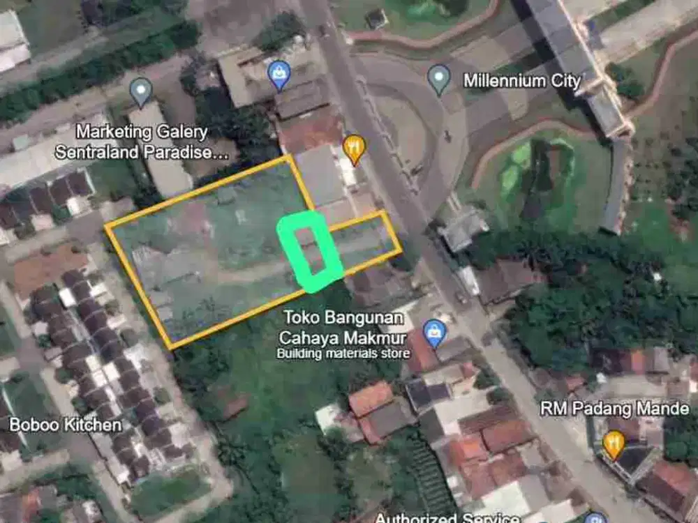 Dijual Tanah Depan Millennium City Parung Panjang kabasiran