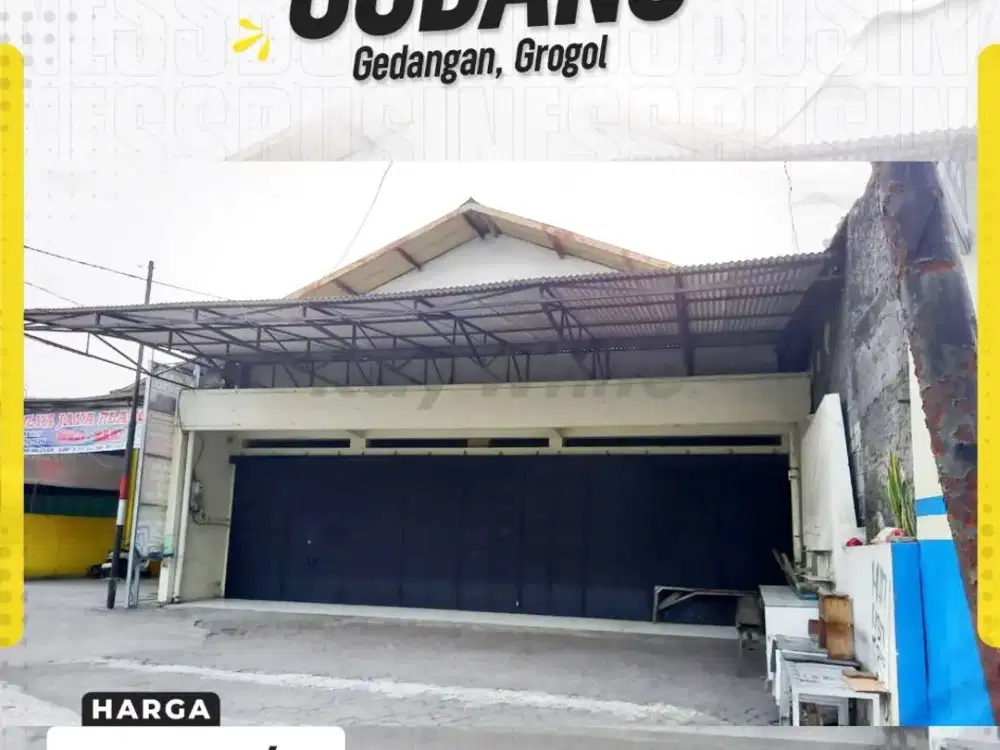 Disewakan Gudang di Madegondo Grogol dekat dengan Solo Baru