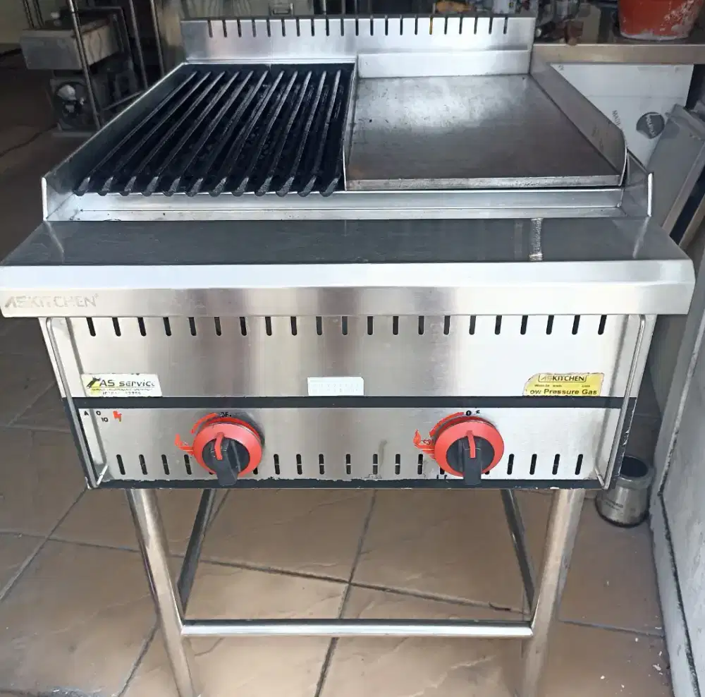 Grill kombi batu lava as kitchen