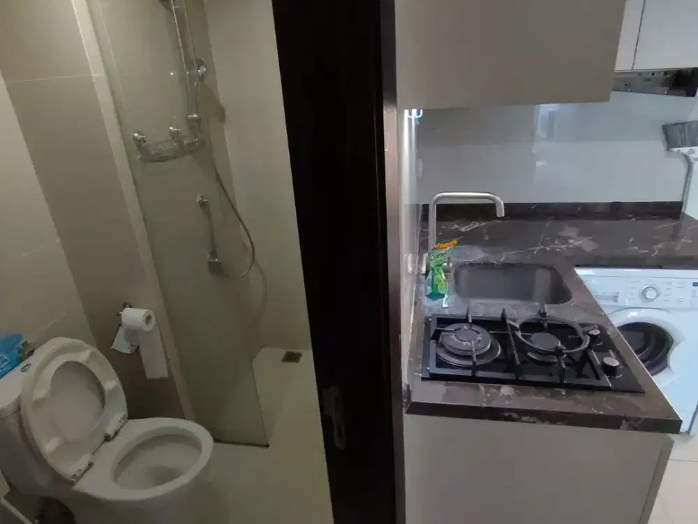 Disewakan Apartemen Puri Mansion Dengan 1 Kamar Tidur Luas 37 m2 Furnish View Kolam Renang Harga Termurah 37 Juta/Tahun Saja