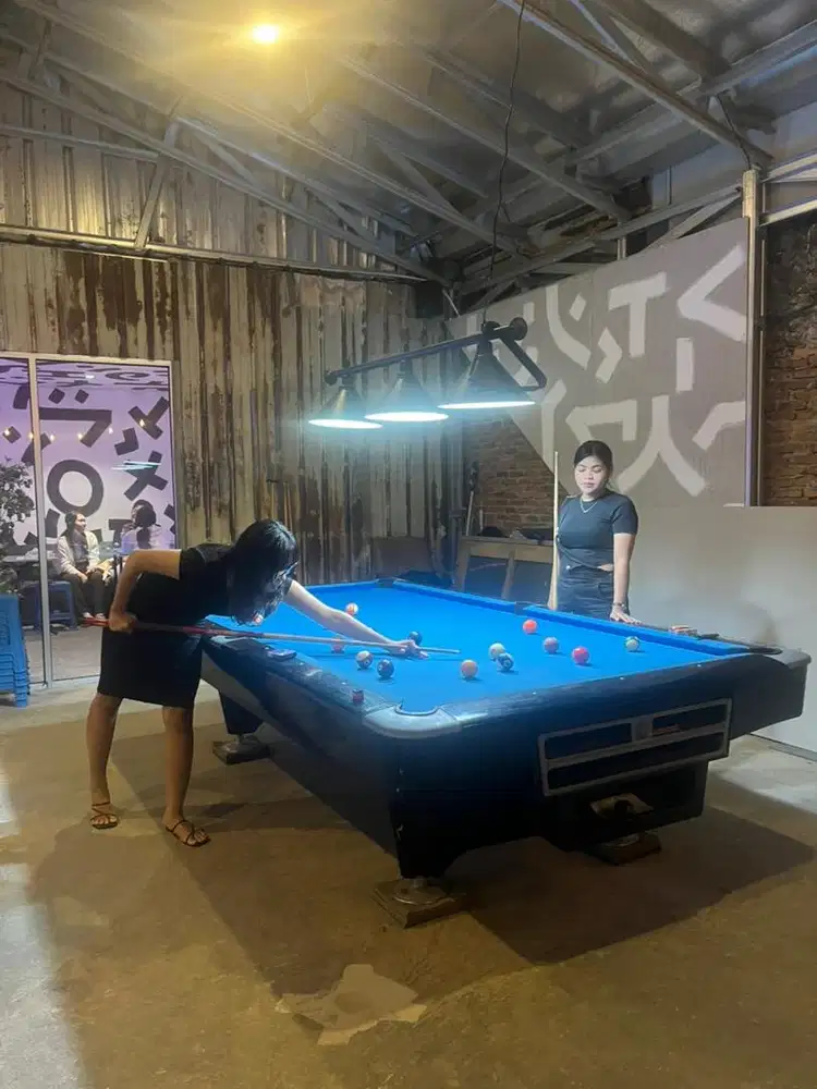 Meja billiard 9ft murrey black widow