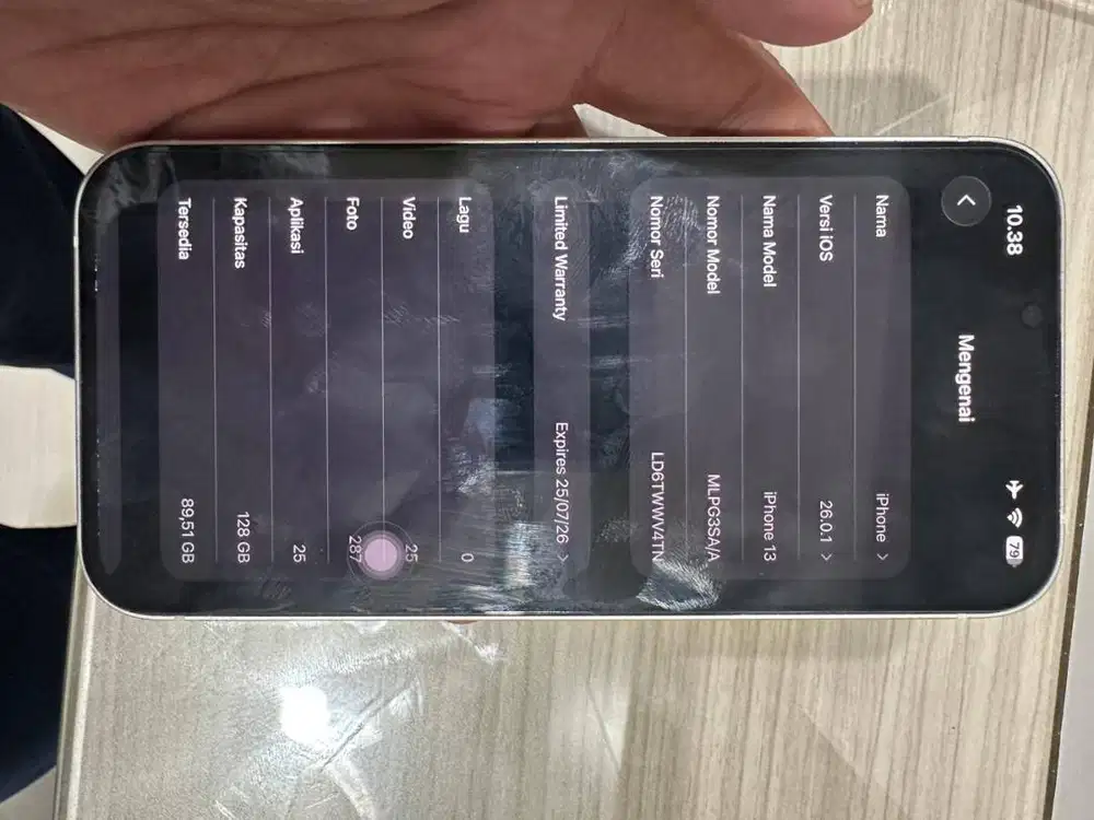 DIJUAL IPHONE 13 WHITE SIAP PAKAI GARANSI RESMI