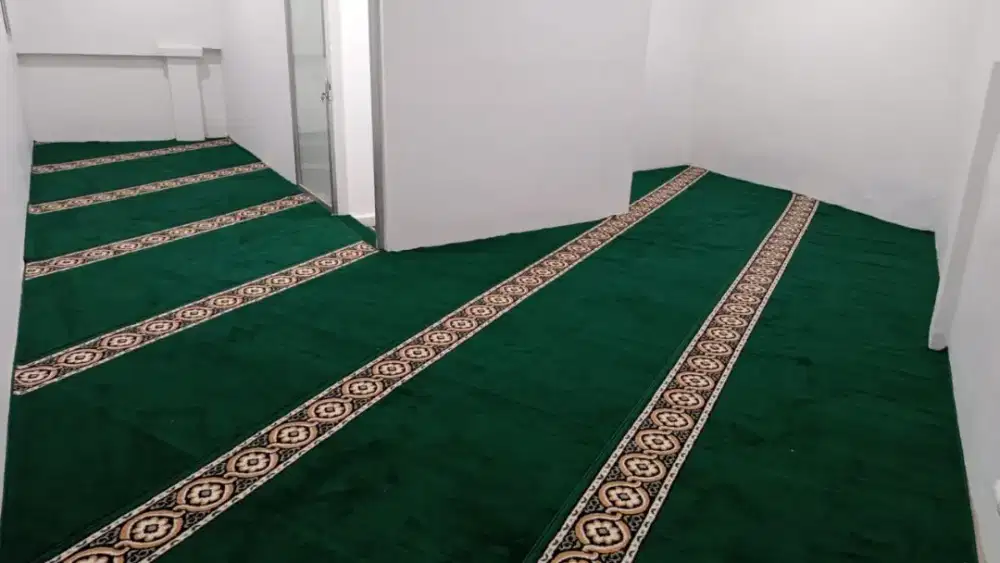 BEST SELLER!! KARPET MASJID HIJAU POLOS MOTIF TERBARU