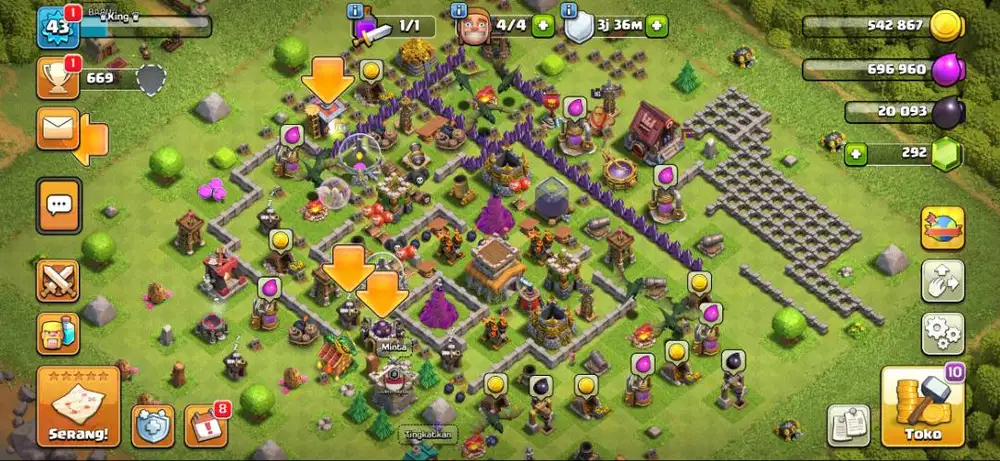 Akun coc minat  wa ajah