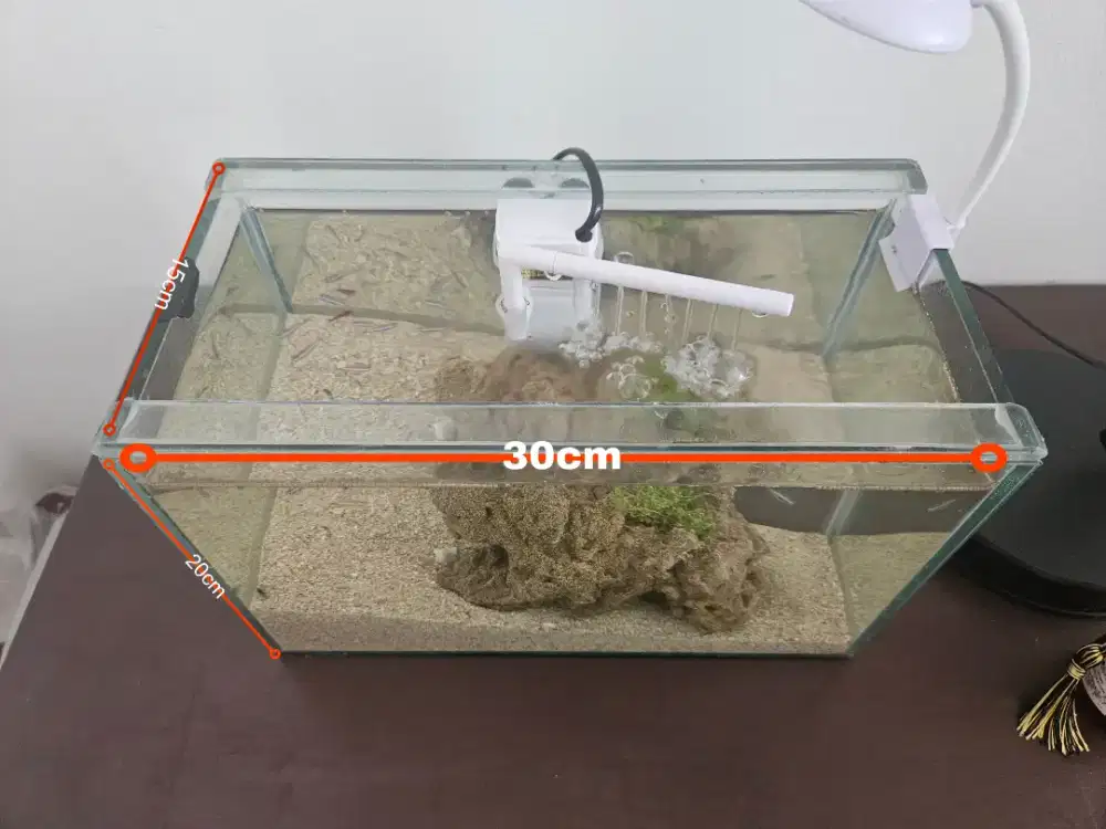 Jual Aquarium 30x15 tinggi 20cm