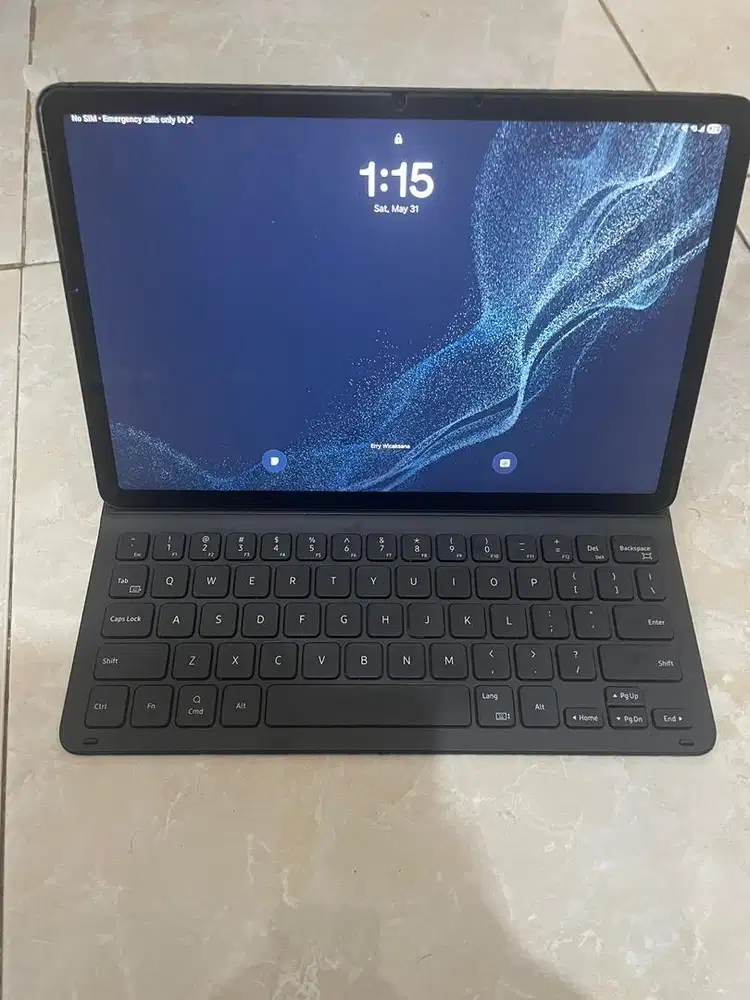 Jual samsung tab s8 sim card + keyboard