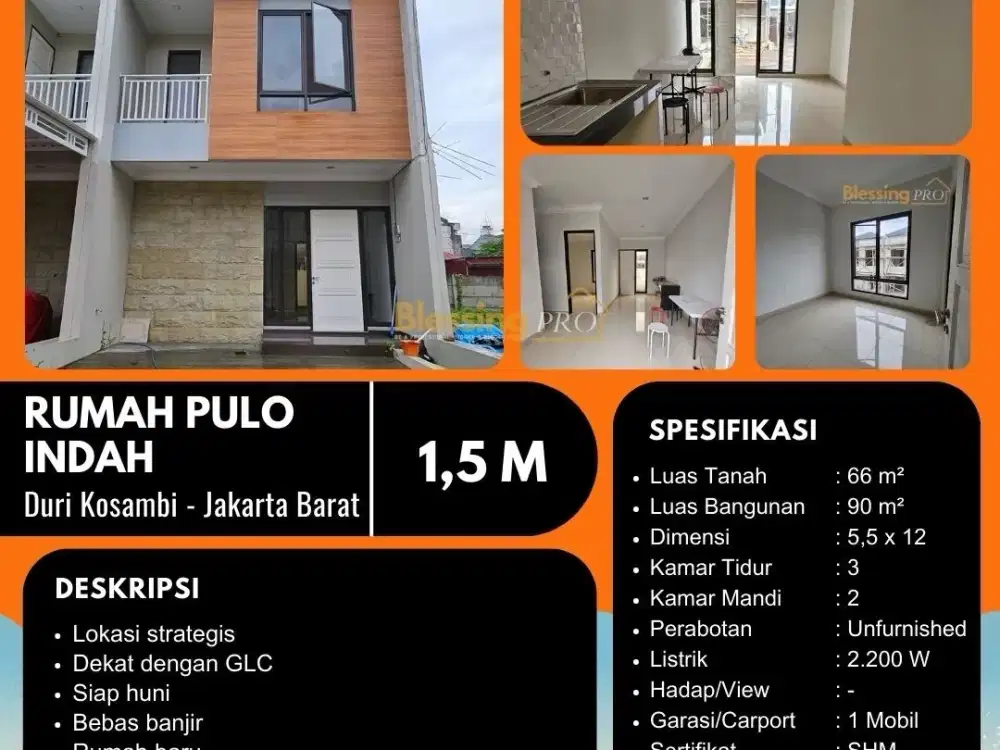 Dijual rumah Pulo Indah Duri Kosambi JAKBAR GOOD DEAL!!