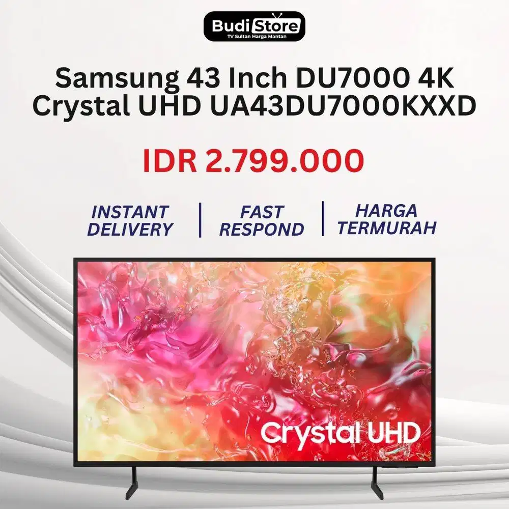 Samsung 43 Inch DU7000 4K Crystal UHD TV UA43DU7000KXXD